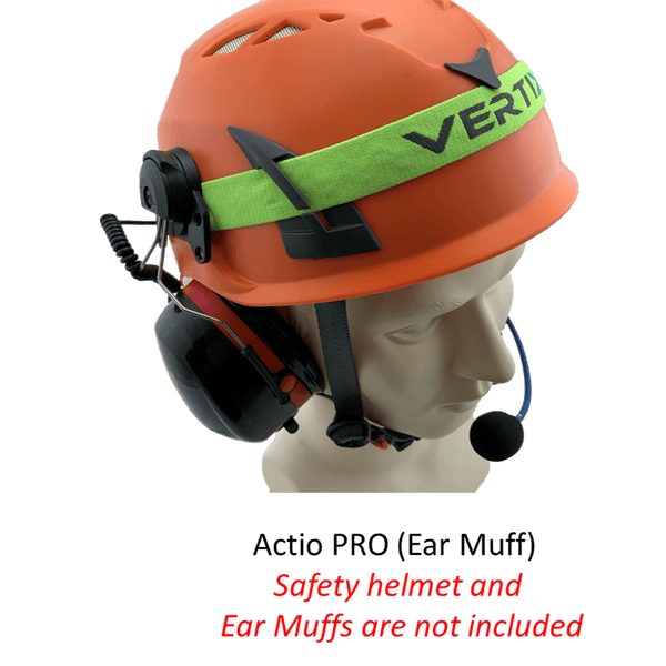 ACTIO PRO - Safety Helmet Communication for Ear Muffs with OTG: Industrial Intercom